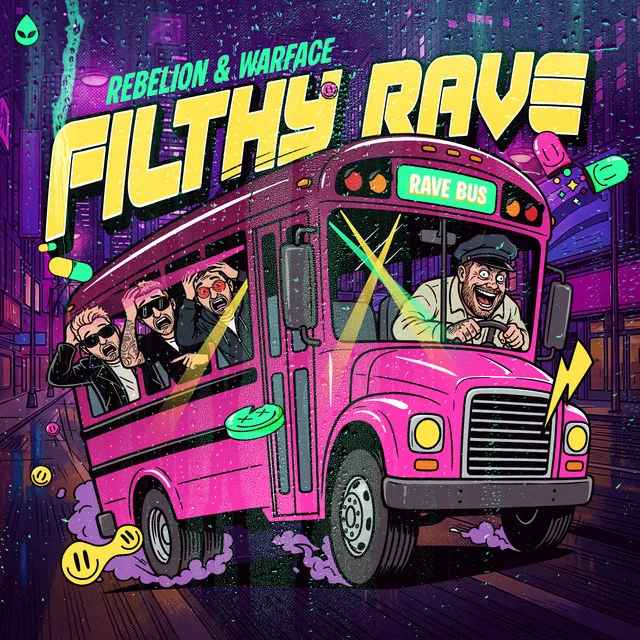 Filthy Rave by Warface, Rebelion - Hardstyle cover art