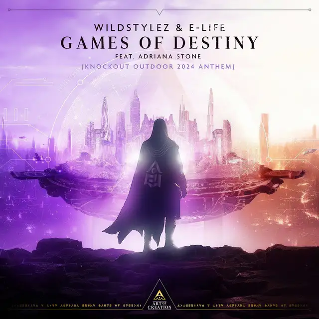 Games Of Destiny (Knockout Outdoor 2024 Anthem) by Wildstylez, E-Life, Adriana Stone - Hardstyle cover art