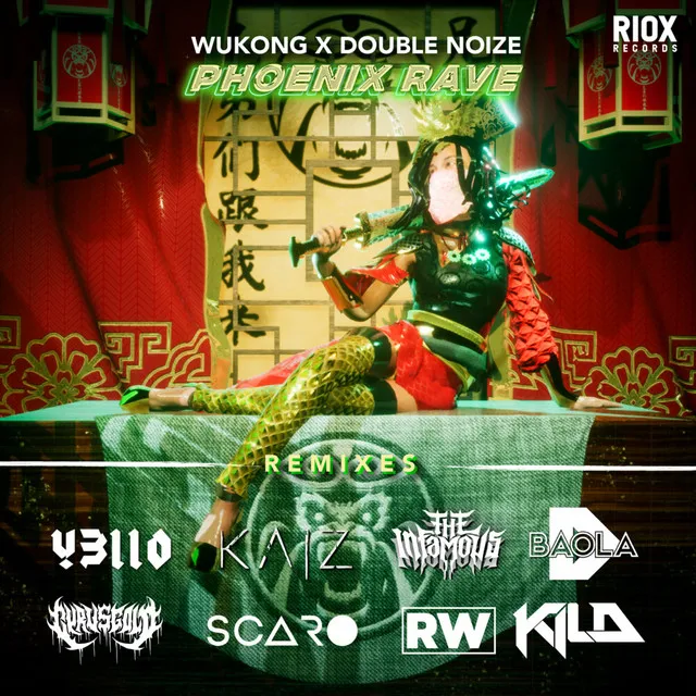 Phoenix Rave (Kild remix) by WUKONG, Double Noize, Kild - Hardstyle cover art