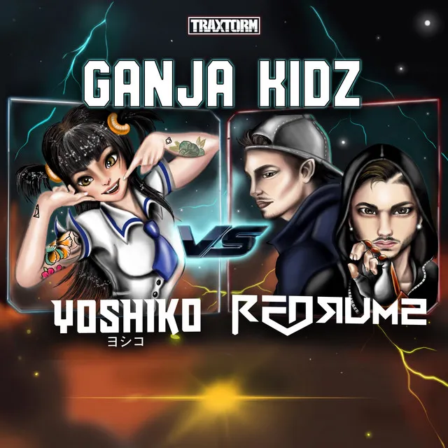 Ganja kidz by Yoshiko, Redrums - Hardcore cover art