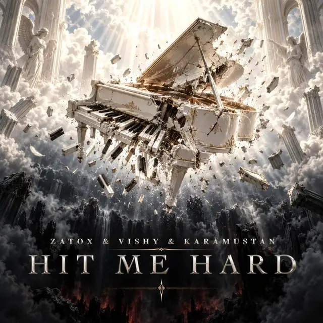 Hit Me Hard by Zatox, VISHY, Karamustan - Hardstyle cover art