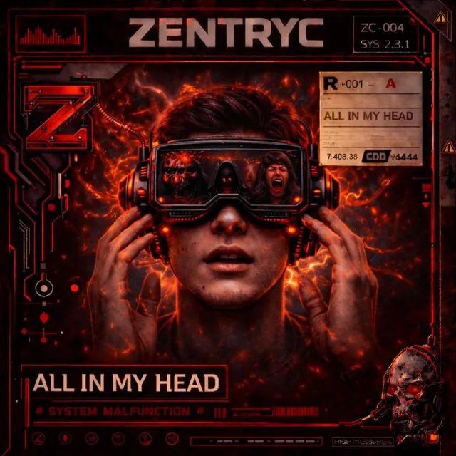 ALL IN MY HEAD by Zentryc, DNNS - Hard Techno cover art