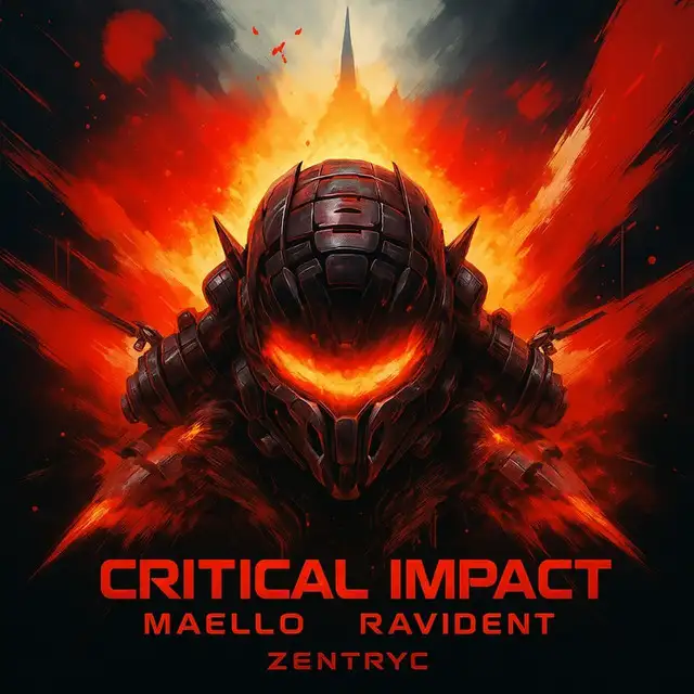 CRITICAL IMPACT by Zentryc, MAELLO, Ravident - Hard Techno cover art