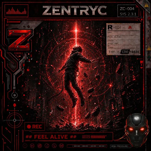 FEEL ALIVE by Zentryc, FHNX, State Of Minds - Hard Techno cover art