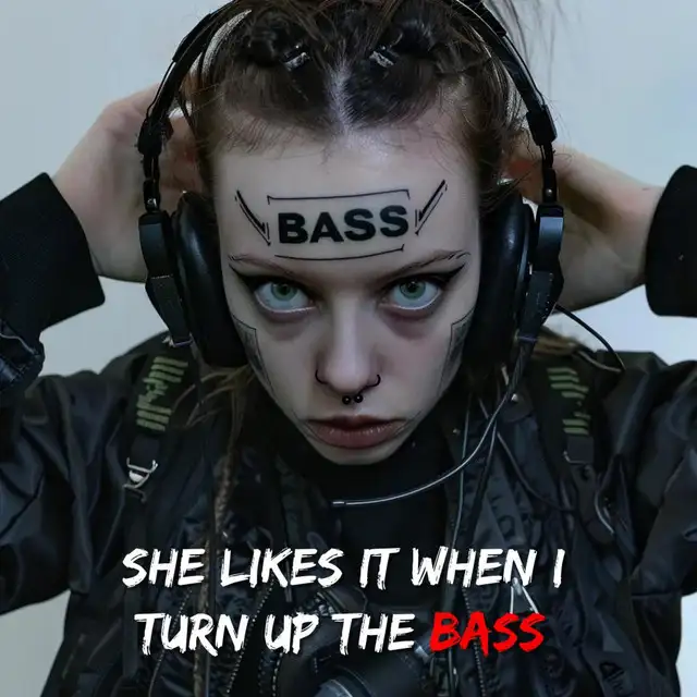 She Likes It When I Turn Up The Bass by Zentryc, KNTRLVRLST, DNNS - Hard Techno cover art