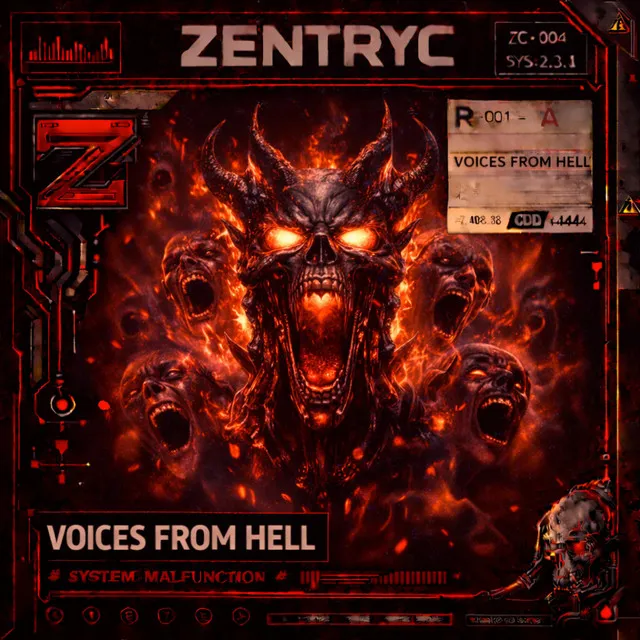 VOICES FROM HELL by Zentryc, NOZZ, MANEX - Hard Techno cover art