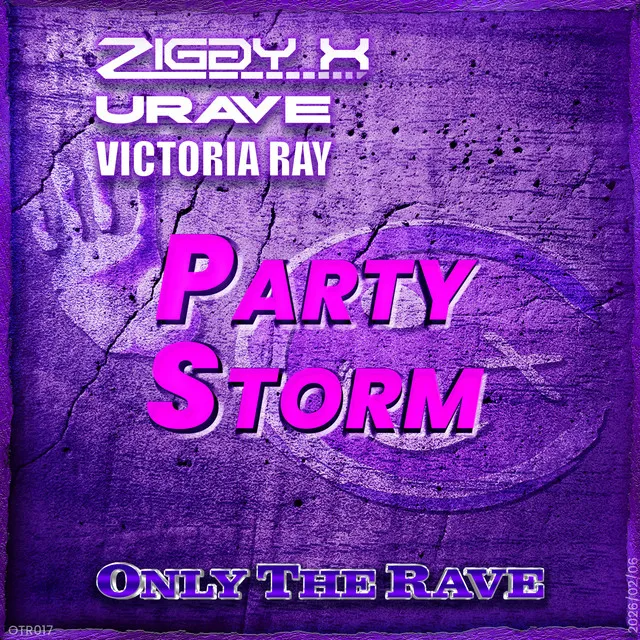 Party Storm by ZIGGY X, Victoria Ray, Urave - Happy Hardcore cover art